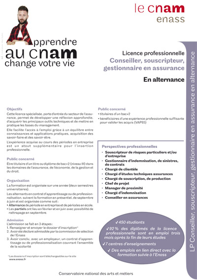 Licence pro Assurance en alternance