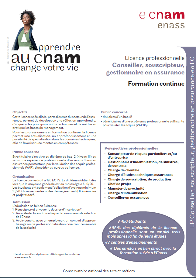 Licence professionnelle (en formation continue)